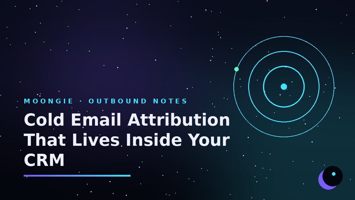 Cold Email Attribution That Lives Inside Your CRM