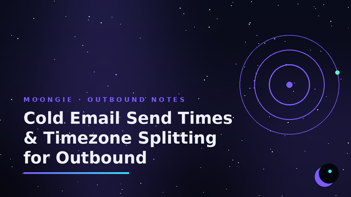 Cold Email Send Times & Timezone Splitting for Outbound