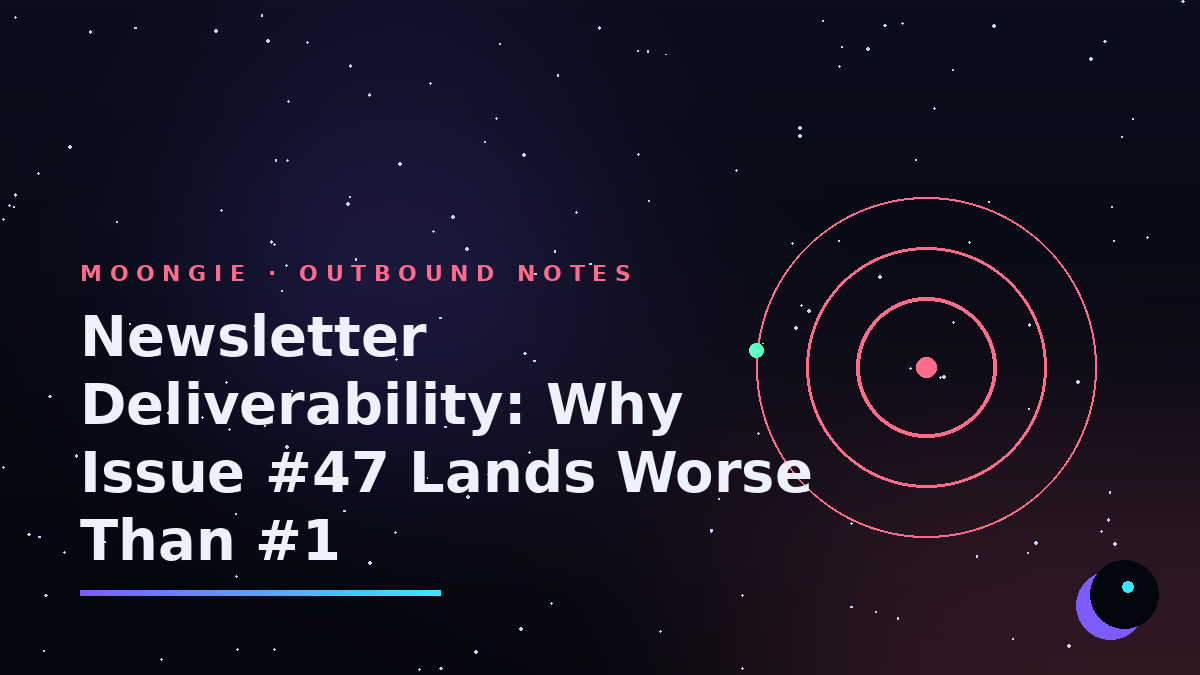 "Newsletter Deliverability: Why Issue #47 Lands Worse Than #1"