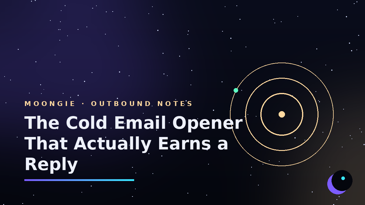 The Cold Email Opener That Actually Earns a Reply