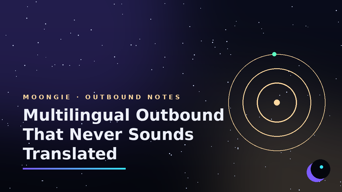 Multilingual Outbound That Never Sounds Translated