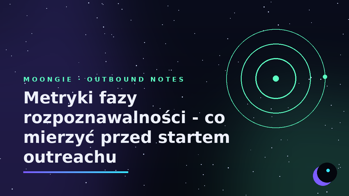 Metryki fazy rozpoznawalności - co mierzyć przed startem outreachu