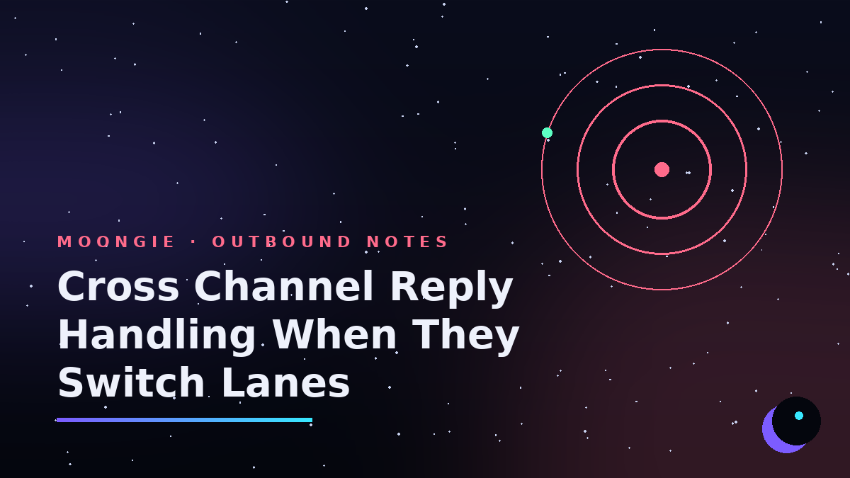Cross Channel Reply Handling When They Switch Lanes
