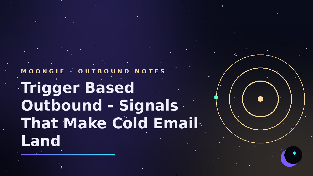 Trigger Based Outbound - Signals That Make Cold Email Land