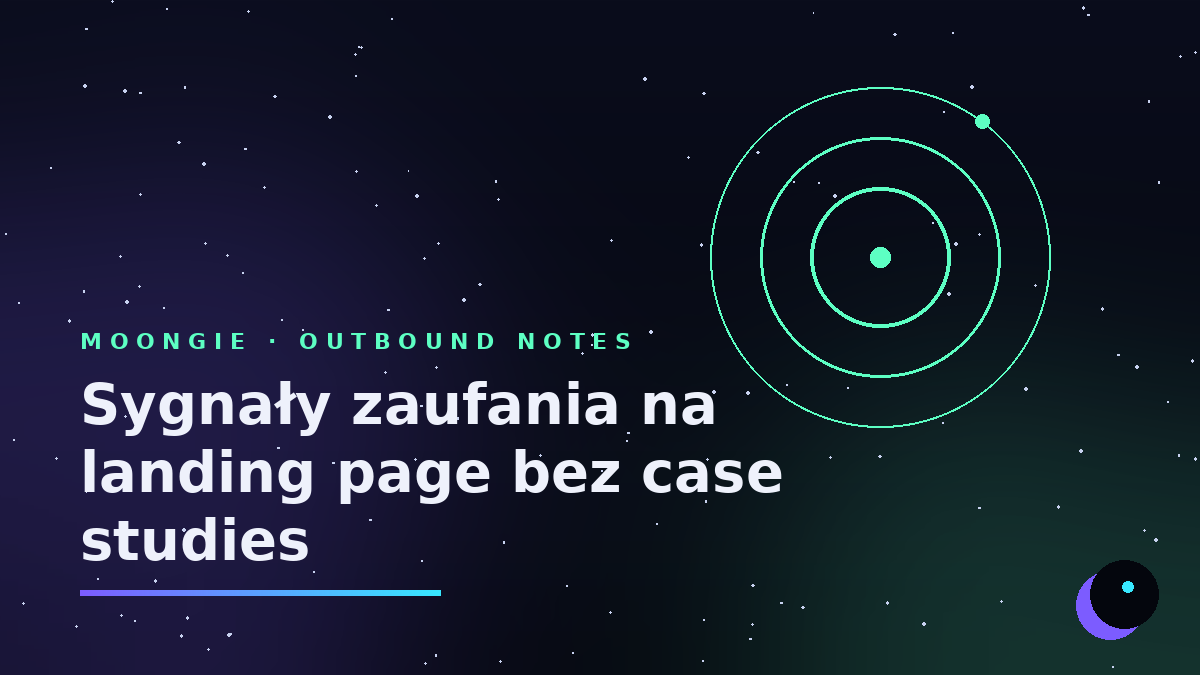 Sygnały zaufania na landing page bez case studies