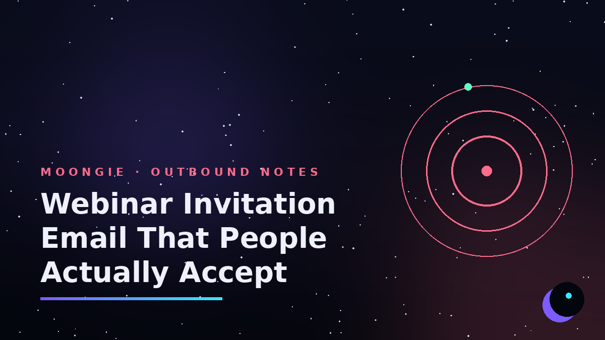 Webinar Invitation Email That People Actually Accept
